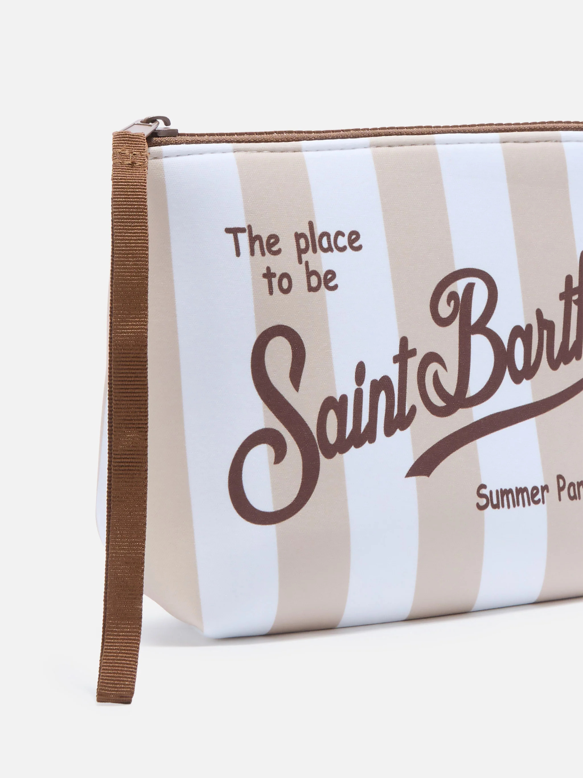 POCHETTE RIGHE BEIGE