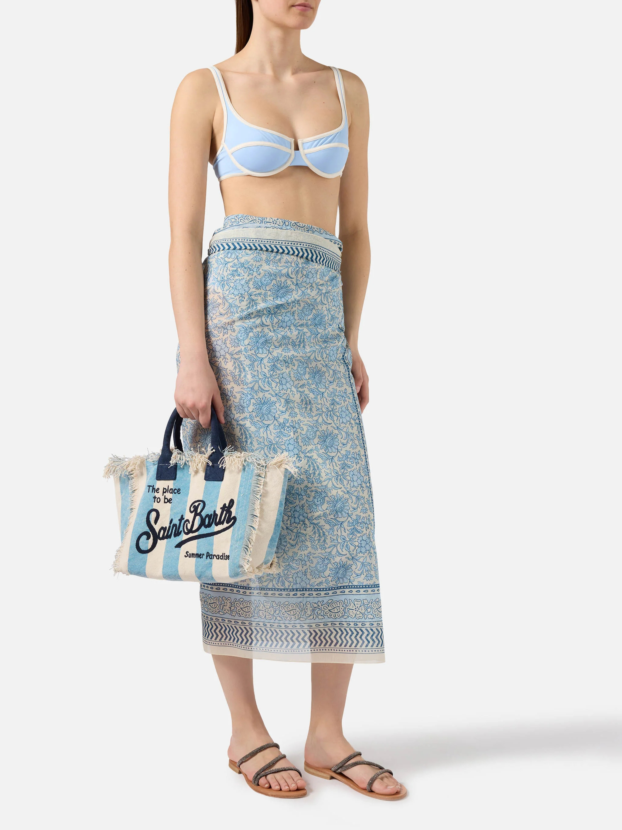 MEDIUM RIGHE AZZURRE